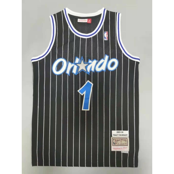 Tracy McGRADY 2003-04 Classic Striped fekete Orlando Magic mez