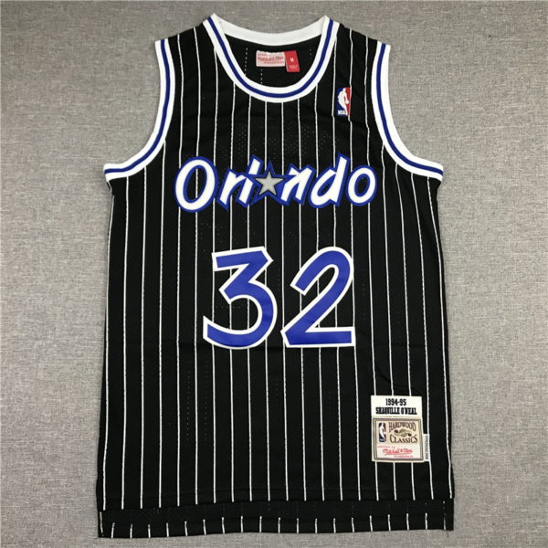 Shaquille O’NEAL 1994-95 Classic Striped fekete Orlando Magic mez