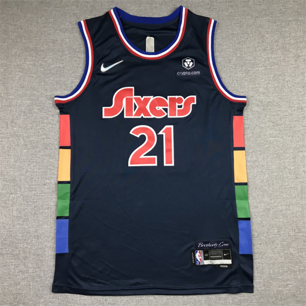 Joel EMBIID 2021-22 City Edition Philadelphia 76ers mez