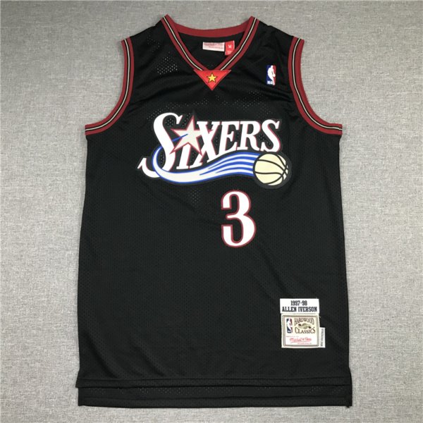 Allen IVERSON 1997-98 Classic fekete Philadelphia 76ers mez