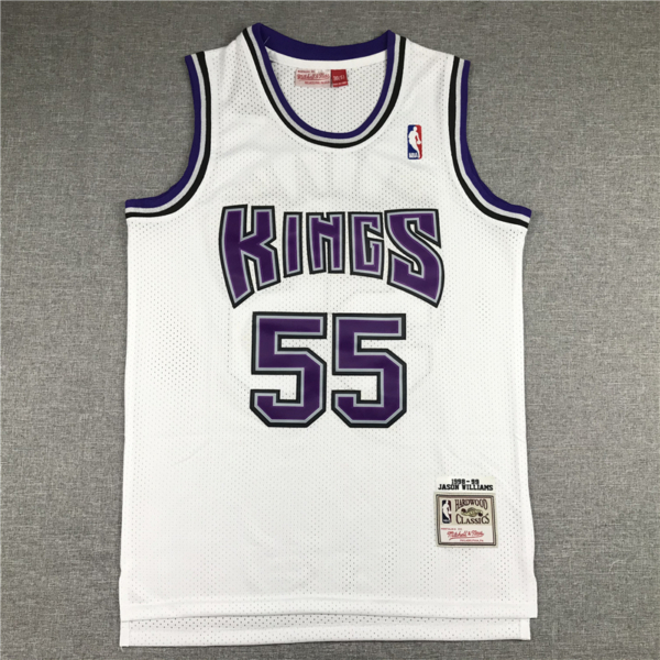 Jason WILLIAMS 1998-99 Classic fehér Sacramento Kings mez