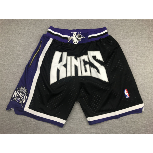 Sacramento Kings fekete Just Don zsebes kosaras rövidnadrág