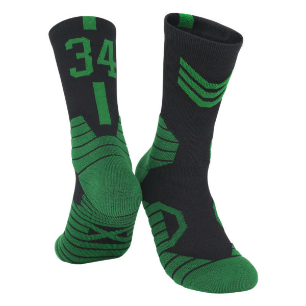 Giannis ANTETOKOUNMPO fekete-zöld zokni