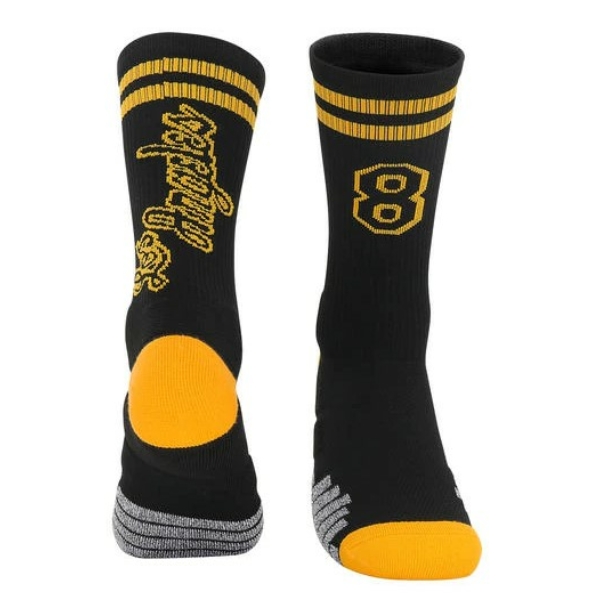 Kobe BRYANT fekete #8 Los Angeles zokni